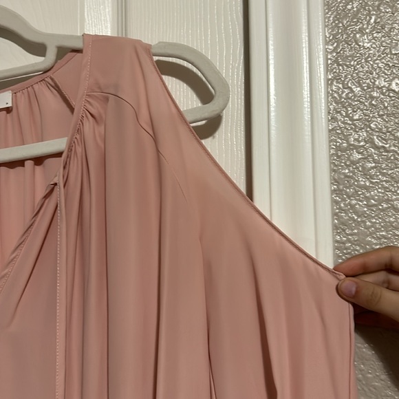 NWOT Amanda Uprichard Pink Long Sleeve Blouse - Picture 2 of 4